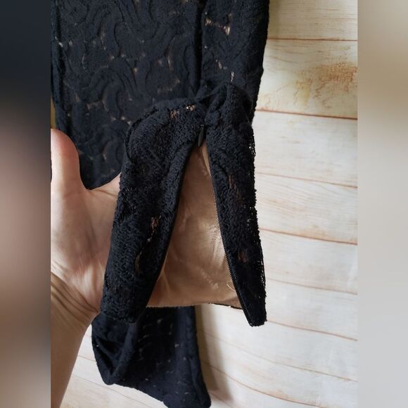 A.L.C Lace Pattern Long Sleeve Mini Dress - Picture 7 of 13